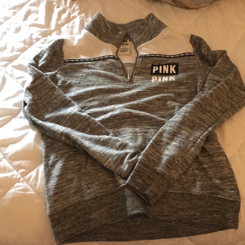 Pink quarter zip